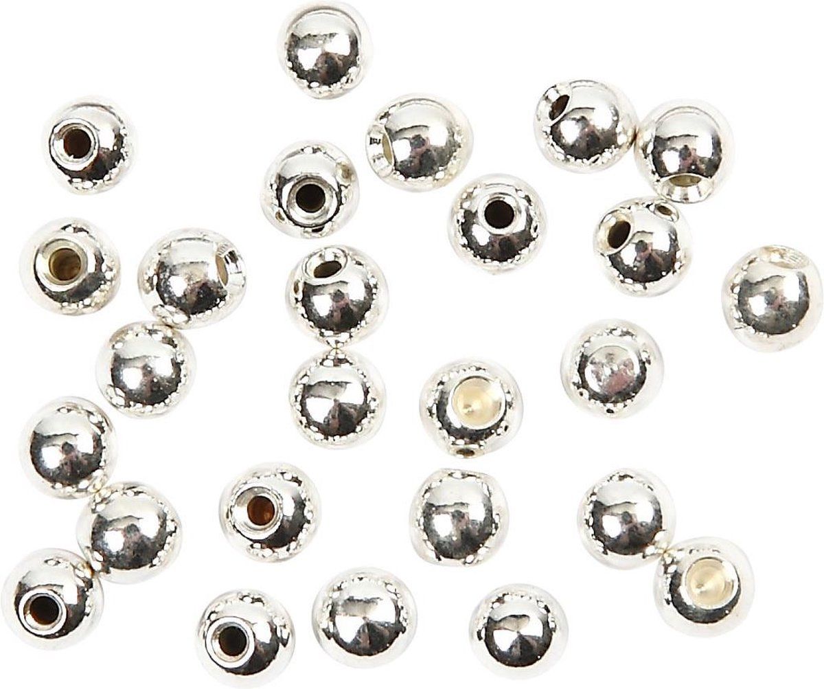 Creotime Eindkralen Verzilverd 3 Mm 20 Stuks
