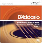 D'ADDARIO Daddario EJ42 snarenset voor resonator gitaar