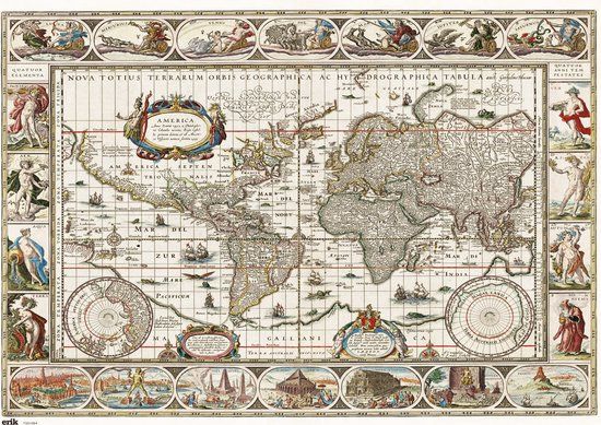 Erik® Grupo Erik Bureauonderlegger The Ancient World 49,5 Cm Pvc Bruin