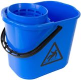 Cleaninq Mopemmer spaans met korf 12L blauw