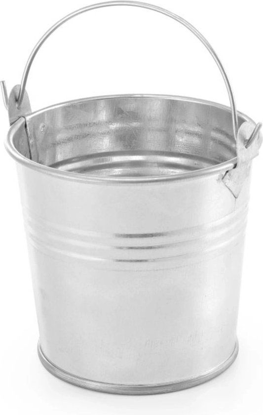 HENDI Rustieke emmer met handvat – gegalvaniseerd staal – Ø100x(H)90mm