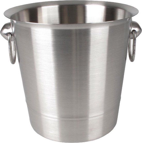 Olympia RVS wijnkoeler 19cm - Zwart