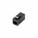 Lanberg Keystone - RJ45 UTP Koppelstuk - Kat.6 - Zwart - PoE tot 36V