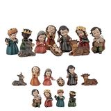 DRW Geheimnis Belen - Kinderen - 10 stuks - Handbeschilderd - Hars - 8 cm