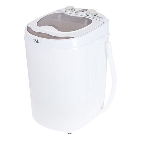 Adler AD 8055 Mini Top-Load Washing Machine - 3kg - Cream & White