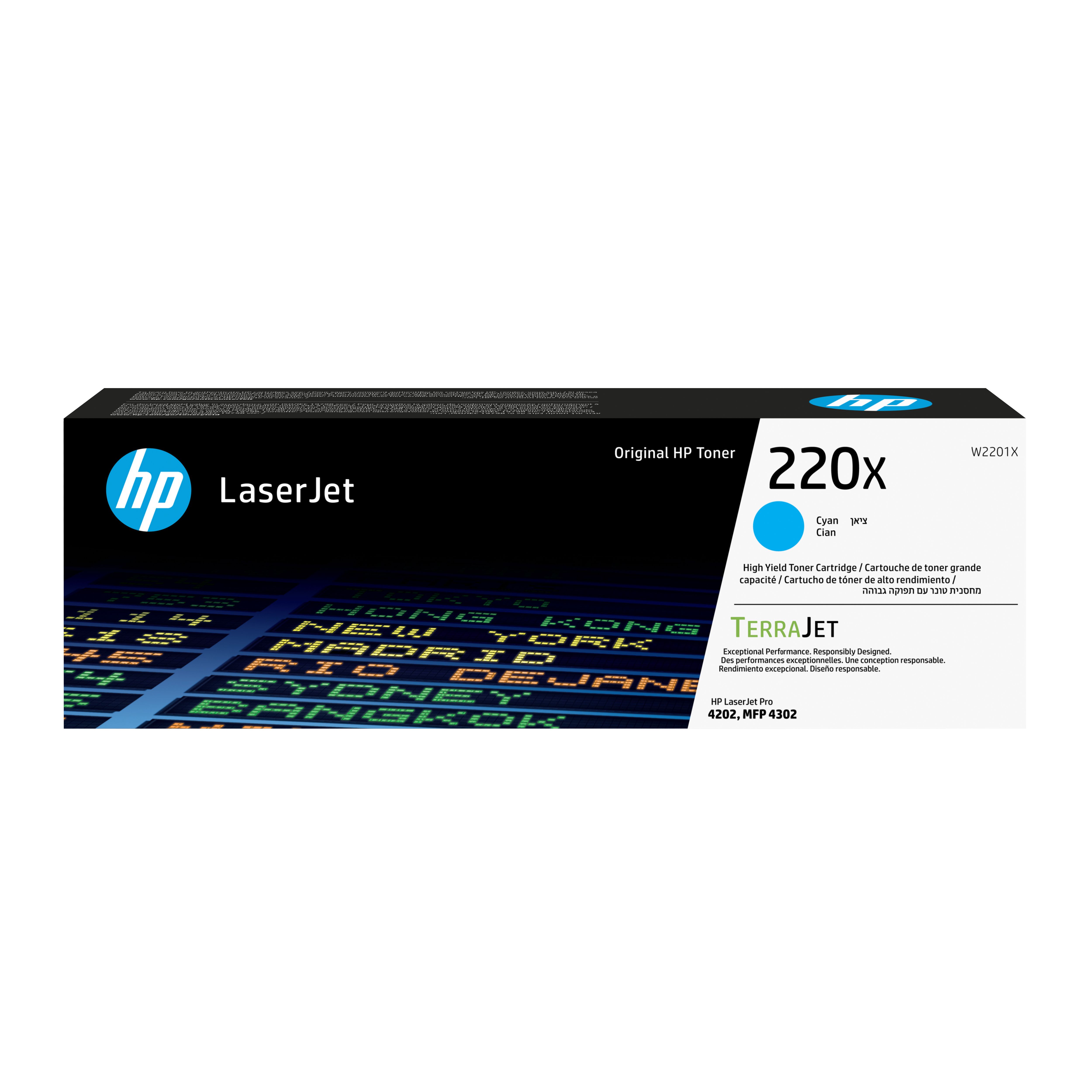 HP 220X Cyaan Toner Cartridge - Origineel - Geschikt voor HP Color LaserJet Pro 4201-4303