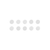 Bi-Office Magneten, 10 stuks, rond, diameter 30 mm, kleur: wit, IM131609, rood