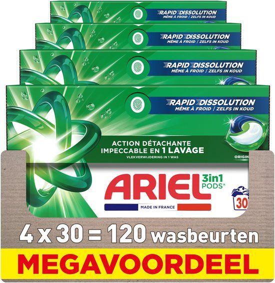Ariel 3in1 Wasmiddel Pods Original - 120 wasbeurten