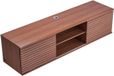 Vevor TV-meubel met Schuifdeuren Hangende TV-kast Wandmontage 152cm, Walnoot