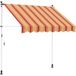 Prolenta Maison Exclusive - Handmatig bedienbare zonnescherm, meerkleurig, 400 x 115 x 300 cm
