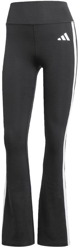 Adidas Optime Essentials 3 Stripes Flared Leggings Zwart L Vrouw