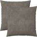 vidaXL - Kussensloop - 2 stuks - HEERLEN - Lichtgrijs - 65 x 65 cm - fluweel
