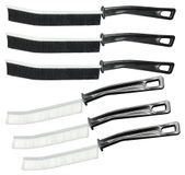 Brosse de nettoyage - Brosse d'angle - 6 pièces - Noir et blanc