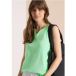 cecil Icecat Top met gespleten hals in effen kleur