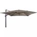 Virgoflex Parasol suspendu carré 3x3m - Taupe