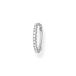 Thomas Sabo enkele oorringen witte stenen 925 sterling zilver CR657-051-14