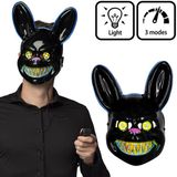 Boland LED masker Killer rabbit Volwassenen Konijn Halloween en Horror Dieren