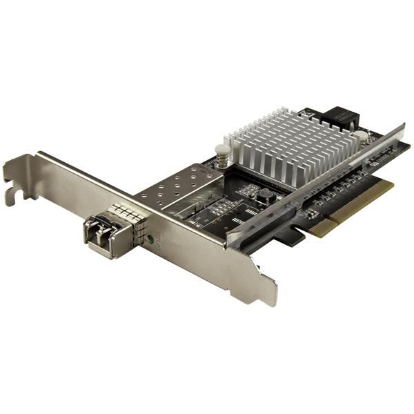 StarTech.com 1-Port 10G SFP+ Fiber Network Card - PCIe - Intel Chip - Black
