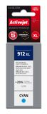 Activejet AH-912CRX Cartouche d'encre bleue pour HP 912XL 3YL81AE