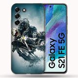 Beschermhoes Samsung Galaxy S21 FE / S21FE Moto Cross Ombre Beschermhoes