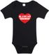 Bellatio Decorations Shoppartners Bv Wil je met papa trouwen huwelijksaanzoek romper zwart voor babys - huwelijksaanzoek / cadeau romper 68