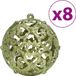 vidaXL Boules de Noël 100 pièces 3/4/6 cm vert clair
