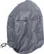 WDMT Housse de barbecue étanche Ronde – Ø93 x 90 cm – Housse de protection BBQ solide en polyester résistant aux intempéries – Résistant aux UV, respirant et avec cordon de serrage – Convient pour barbecue rond et Kamado – Anthracite