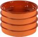 Gerimport Sevilla assiette/bol à tapas - 16 pièces - 24 cm - Grès - Orange