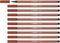 STABILO Pen 68 - Premium Viltstift - Roodkrijt - Doos 10 stuks