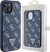 Guess 4G Triangle Logo Back Case - Apple iPhone 15 (6.1") - Blauw