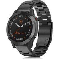 Armband SZSMART Garmin Zwart Titanium horlogebandje met snelsluiting 22 M