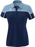 Erima Change Polo Dames - Wit / Faded Denim / New Navy | Maat: 38