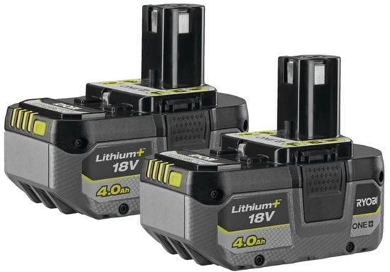 Ryobi ONE+ Serie - 18V Lithium+ Batterijen - 4.0Ah - IntelliCell Technologie