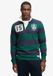 Superdry Monogram Stripe Rugbyshirt Heren XXL Marine/groene streep