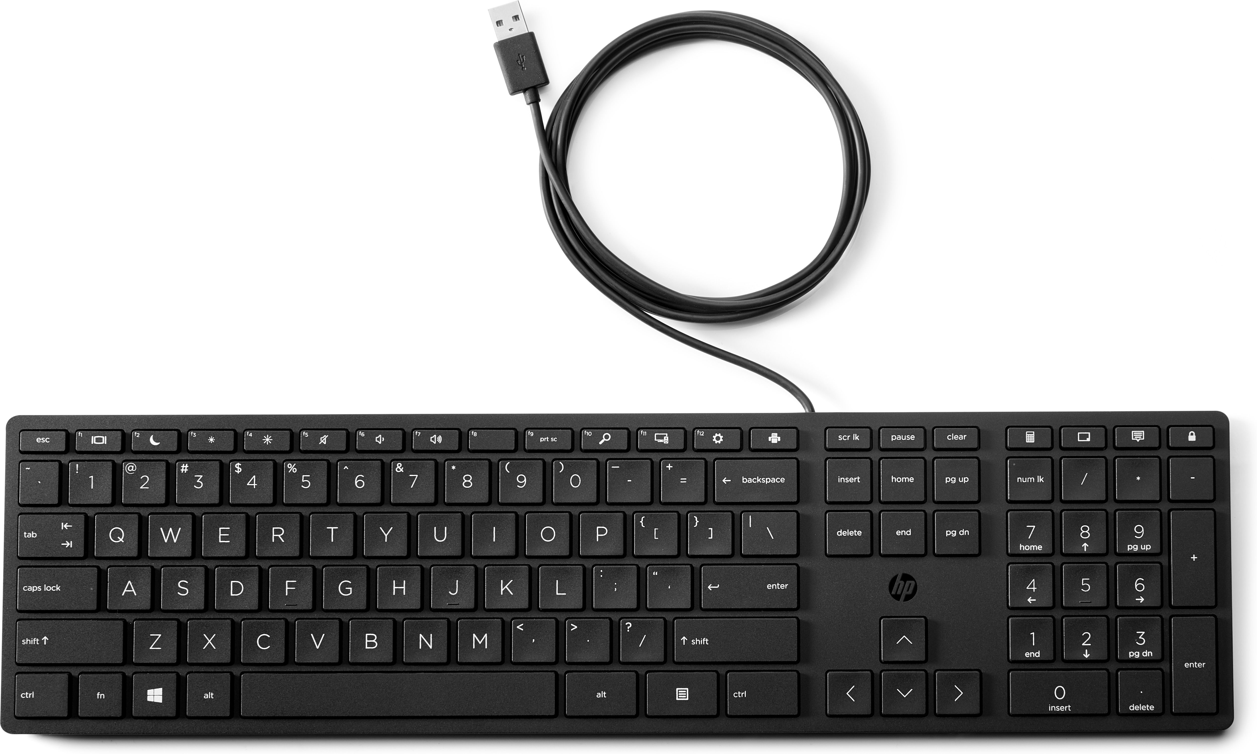HP 320K Bedraad Toetsenbord - QWERTY - Zwart