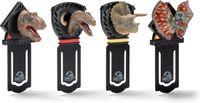 The Noble Collection Jurassic Park Boekenlegger Dinosaurs Set van 4 Multicolours