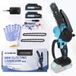 StarTech Mini kettingzaag 15 cm - Accu-motorschaar - 2x lithium-accu set - Automatische ketting smering - Draadloos en draagbaar - Geschikt voor het snoeien van bomen en takken