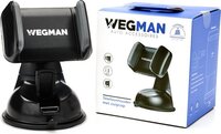 Wegman® Telefoonhouder Auto Zuignap - Dashboard of Raam - Universeel - Zwart