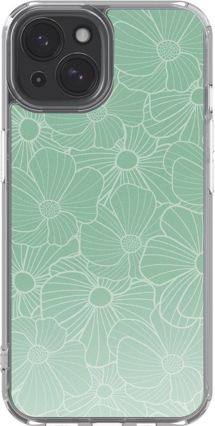 imoshion Hoesje - Geschikt voor Apple iPhone 15 - Design hoesje - Botanica