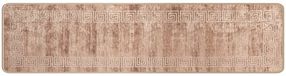 vidaXL - Tapis - Runner - MARSA - Blanc - 50 x 300 cm - Polyester et PVC