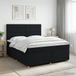vidaXL Boxspringbed met matras, zwart, 180 x 200 cm, gestoffeerd