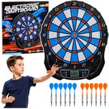 Lean toys Tableau de fléchettes électronique LCD jeu d'arcade 25 jeux 176 variantes