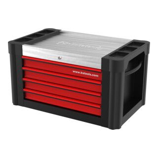KS Tools PERFORMANCEplus P10TC BLACK/ROT werkplaatsaanbouwwagen met 4 laden