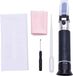 Merkloos / Sans marque Wan GmbH Zoutgehalte meter - Salinometer hydrometer - Zeewater testen - Automatische temperatuurcompensatie - 0-100 ppt - Zilver