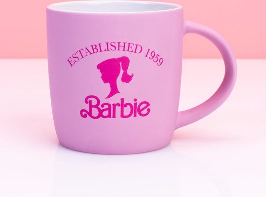 Paladone Barbie Roze Logo Keramische Mok
