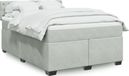 Maison Exclusive - Lit boxspring avec matelas, gris clair, 140x190 cm, velours