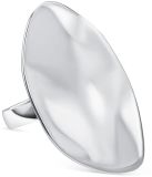 Calvin Klein CJ35000622D Dames Ring - Staal - Zilverkleurig - 30 mm breed - 29 mm lang