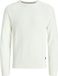 JACK&JONES - JWHPANNEL KNIT CREW NECK - Heren - Gebreide truien - XXL - Acryl - Cloud Dancer