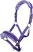 HKM Nylonhalster -Glitter- polarfleece voering paars Full
