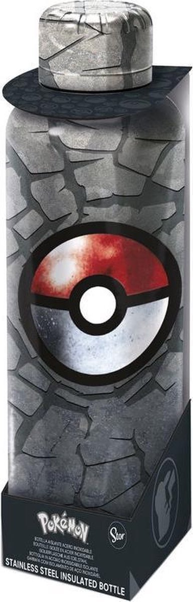 Quokka Drinkfles Pokémon Junior 515 Ml Rvs Blauw